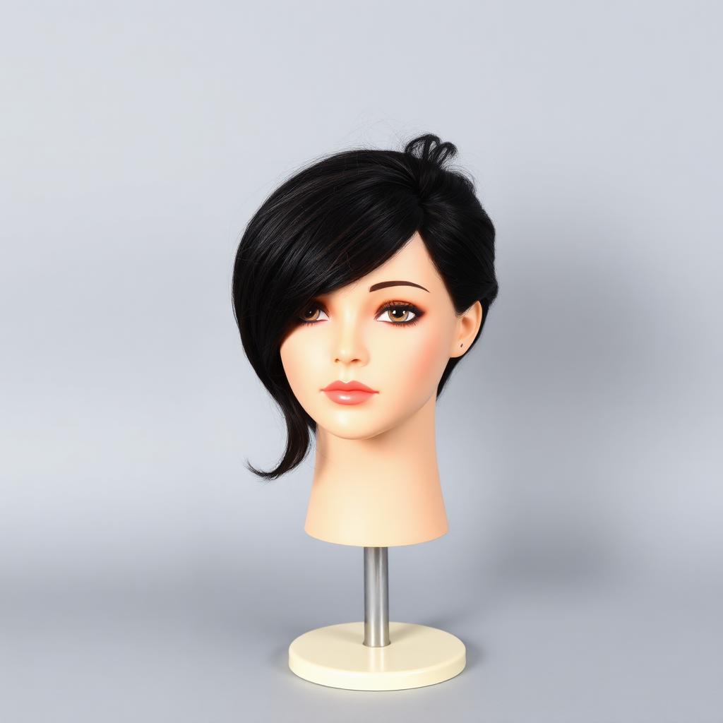 Silicone Doll Head - Mia (Implanted Hair)